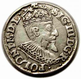 Obrazek dla: Trojak 1595 Zygmunt III Waza Olkusz