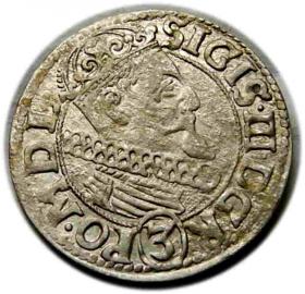 Obrazek dla: 3 krajcary 1616 Zygmunt III Waza Kraków
