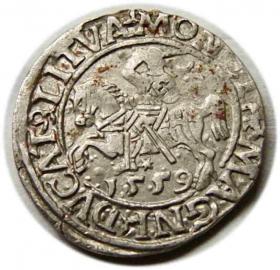Obrazek dla: Półgrosz 1558 Zygmunt II August Wilno