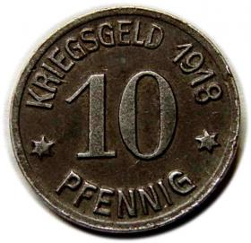 Obrazek dla: 10 fenigów 1918 Głogówek / Ober  Glogau