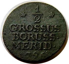 Obrazek dla: Półgrosz 1796 Fryderyk Wilhelm II Prusy Południowe