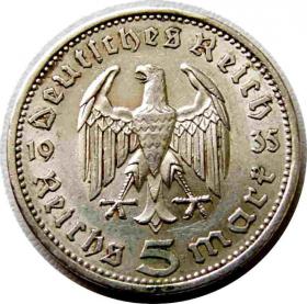 Obrazek 2 dla: 5 marek 1935 Niemcy Berlin