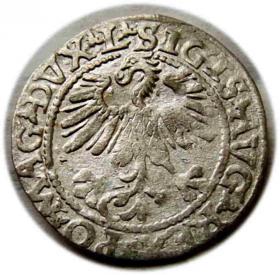 Obrazek 2 dla: Półgrosz 1560 Zygmunt II August Wilno