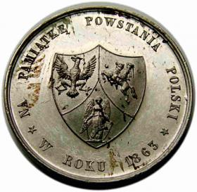 Obrazek 2 dla: Medal 1863 Powstanie Styczniowe