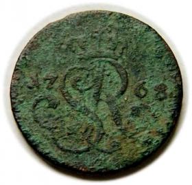 Obrazek 2 dla: Półgrosz 1768 Stanisław August Poniatowski Kraków