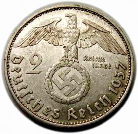 Obrazek 2 dla: 2 marki 1937 E Niemcy Muldenhutten