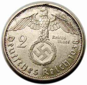 Obrazek 2 dla: 2 marki 1938 A Niemcy Berlin