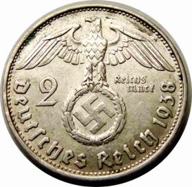 Obrazek 2 dla: 2 marki 1938 B Niemcy Wiedeń