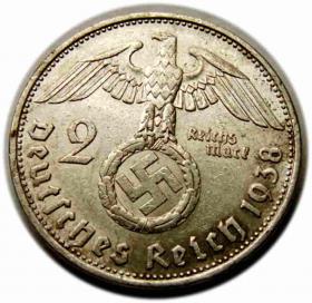 Obrazek 2 dla: 2 marki 1938 B Niemcy Wiedeń