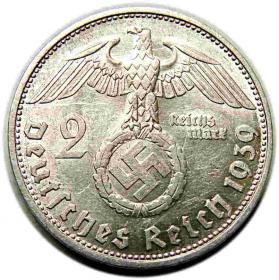 Obrazek 2 dla: 2 marki 1939 D Niemcy Monachium