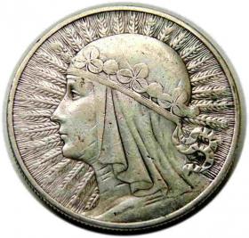 Obrazek dla: 10 złotych 1932 Głowa Kobiety Londyn