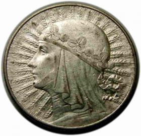Obrazek dla: 10 złotych 1932 Głowa Kobiety Warszawa