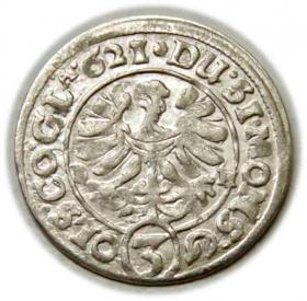 Obrazek 2 dla: 3 krajcary 1621 Henryk Wacław i Karol Fryderyk Księstwo Ziębicko  Oleśnickie  Oleśnica