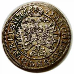 Obrazek 2 dla: 6 krajcarów 1673 Leopold I Wrocław
