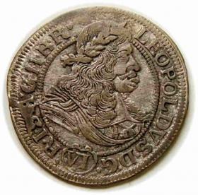 Obrazek dla: 6 krajcarów 1673 Leopold I Habsburg Wrocław