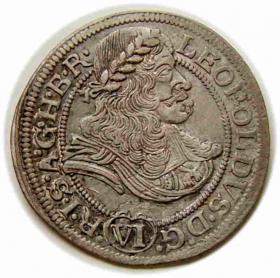 Obrazek dla: 6 krajcarów 1673 Leopold I Wrocław