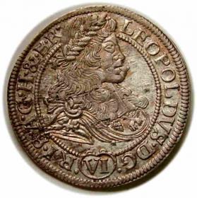 Obrazek dla: 6 krajcarów 1674 Leopold I Wrocław