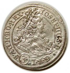 Obrazek dla: 3 krajcary 1707 Józef I Habsburg Wrocław