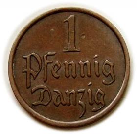 Obrazek dla: 1 fenig 1937 Wolne Miasto Gdańsk