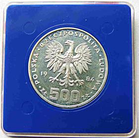 Obrazek 2 dla: 500 złotych 1984 PRL Łabędzie