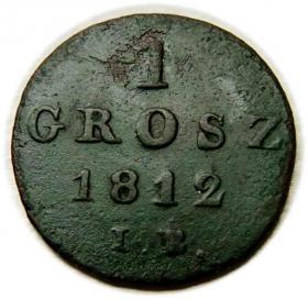 Obrazek dla: 1 grosz 1812 Księstwo Warszawskie Warszawa