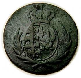 Obrazek 2 dla: 1 grosz 1812 Księstwo Warszawskie Warszawa