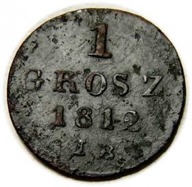 Obrazek dla: 1 grosz 1812 Księstwo Warszawskie Warszawa