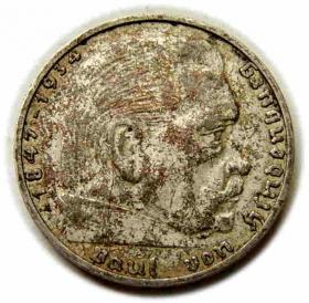 Obrazek dla: 2 marki 1938 A Berlin Niemcy srebro