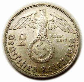 Obrazek 2 dla: 2 marki 1938 D Monachium Niemcy