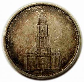Obrazek dla: 5 marek 1935 E Muldenhutten Niemcy kościół srebro