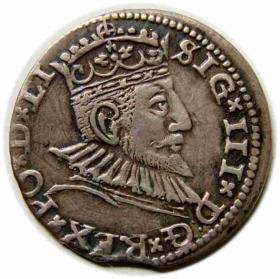 Obrazek dla: Trojak 1591 Zygmunt III Waza Ryga