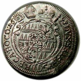 Obrazek 2 dla: 3 krajcary 1693 Karol II Lichtenstein Ołomuniec