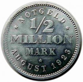Obrazek dla: 1/2 miliona marek 1923 Hamburg