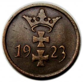 Obrazek 2 dla: 1 fenig 1923 Wolne Miasto Gdańsk