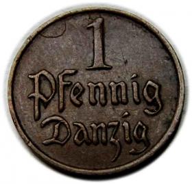 Obrazek dla: 1 fenig 1930 Wolne Miasto Gdańsk