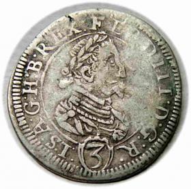 Obrazek dla: 3 krajcary 1624 Ferdynand II Habsburg Austria Graz