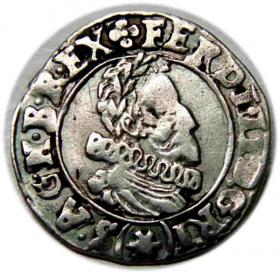 Obrazek dla: 3 krajcary 1626 Ferdynand II Habsburg Austria Kutna Hora