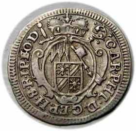 Obrazek 2 dla: Szeląg 1751 Karol Filip von Greiffenclau zu Vollrads Wurzburg