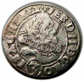 Obrazek dla: 3 krajcary 1627 Ferdynand II Habsburg Wrocław