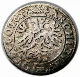 Obrazek 2 dla: 3 krajcary 1627 Ferdynand II Habsburg Wrocław
