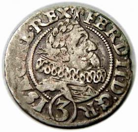 Obrazek dla: 3 krajcary 1629 Ferdynand II Habsburg Wrocław