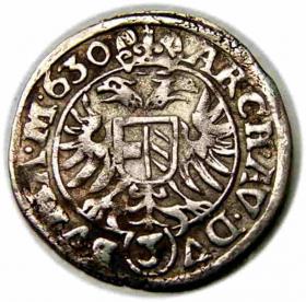 Obrazek 2 dla: 3 krajcary 1630 Ferdynand II Habsburg Praga