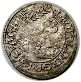 Obrazek dla: 3 krajcary 1668 Leopold I Habsburg Wrocław