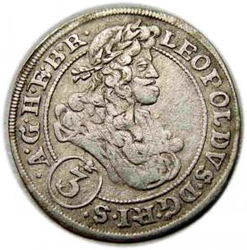 Obrazek dla: 3 krajcary 1696 Leopold I Habsburg Brzeg