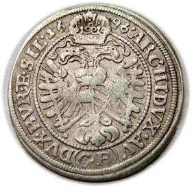 Obrazek 2 dla: 3 krajcary 1696 Leopold I Habsburg Brzeg