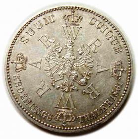 Obrazek 2 dla: Talar 1861 Wilhelm I Hohenzollern Prusy Berlin
