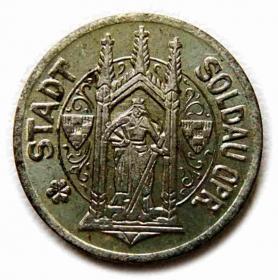 Obrazek 2 dla: 10 fenigów 1918 Działdowo / Soldau