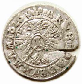 Obrazek 2 dla: 1 krajcar 1626 Ferdynand II Habsburg Brno