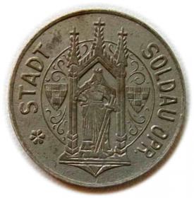 Obrazek 2 dla: 50 fenigów 1918 Działdowo / Soldau