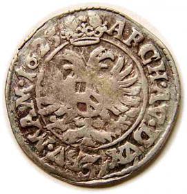 Obrazek 2 dla: 3 krajcary 1625 Ferdynand II Habsburg Praga